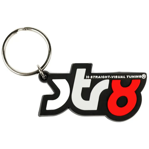 Key chain STR8 - Black/White/Red