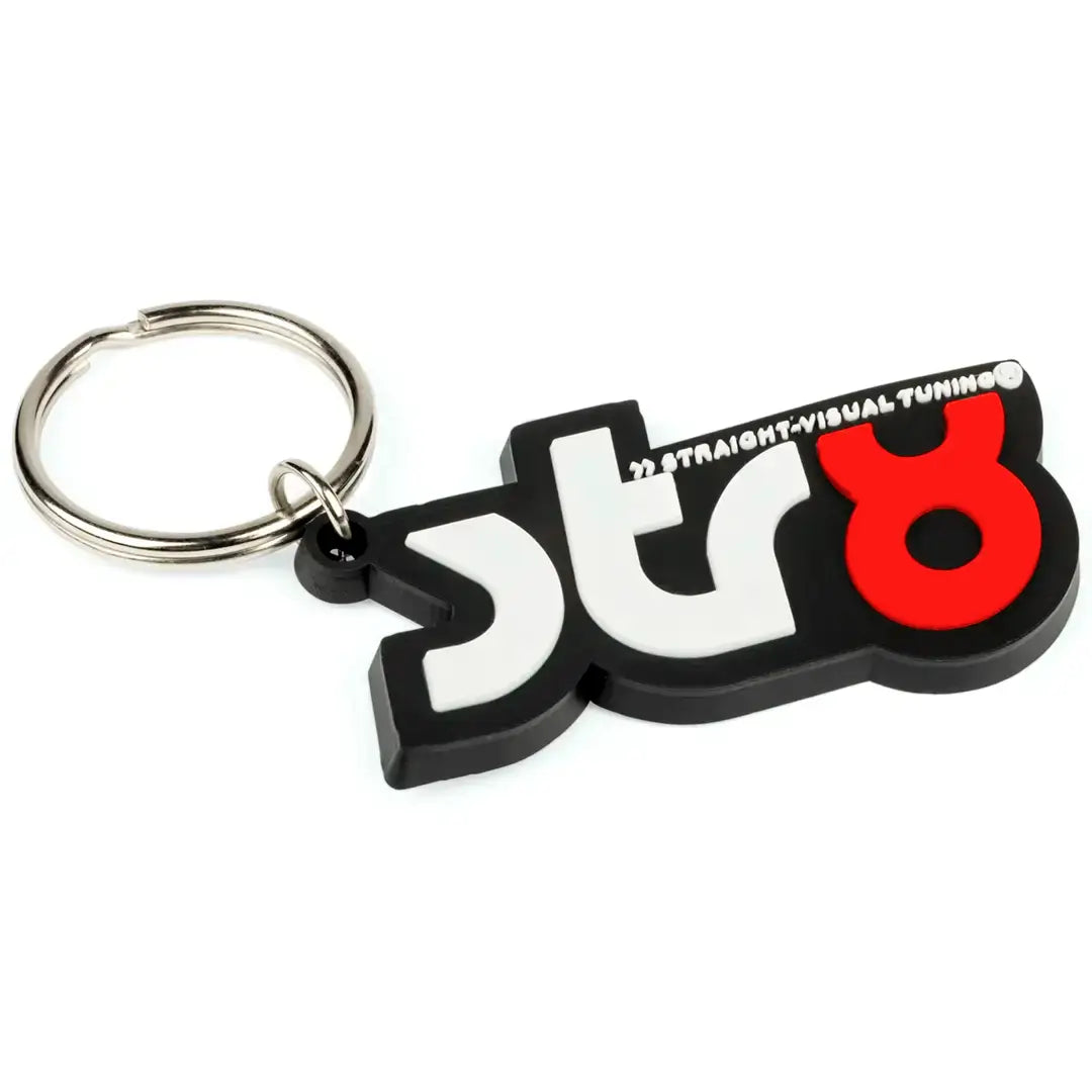 Key chain STR8 - Black/White/Red