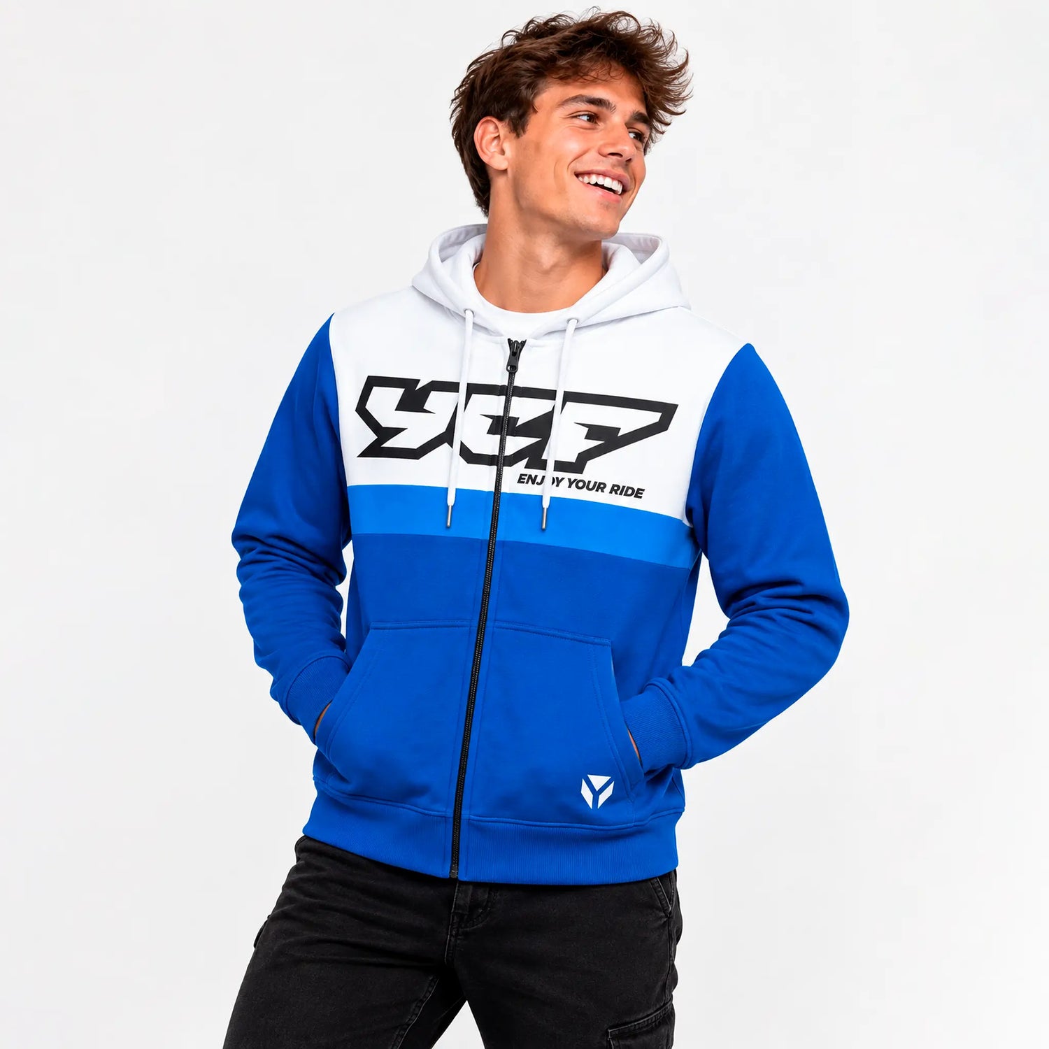 Sudadera YCF Sweat Shirt - Azul/Blanco