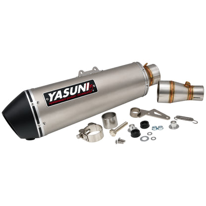 Yasuni 4T Exhaust Superdink 300 / Kawasaki J300 (CE) - titanium finish