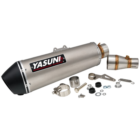 Yasuni 4T Exhaust Superdink 300 / Kawasaki J300 (CE) - titanium finish