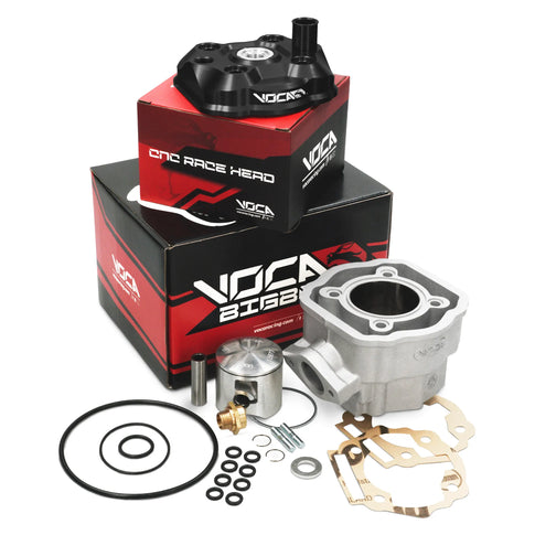 Cilindro VOCA Bestia 80cc Derbi Euro 3/4 d.50mm - Culata negra VCR-RD1193.80.CYL/BK