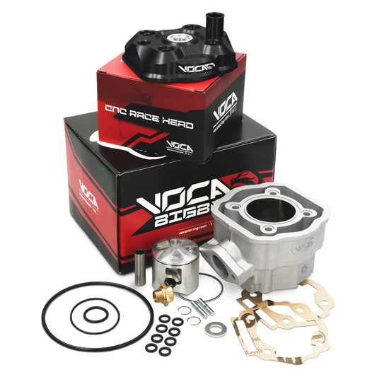 Cilindro VOCA Bestia 80cc Derbi Euro 3/4 d.50mm - Culata negra VCR-RD1193.80.CYL/BK