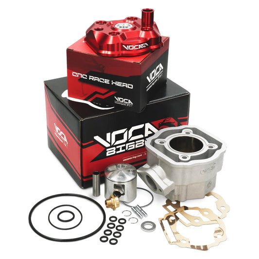 Cilindro VOCA Bestia 80cc Derbi Euro 3/4 d.50mm - Culata roja VCR-RD1193.80.CYL/RE