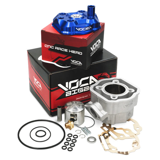 Cylindre VOCA Bestia 80cc Derbi Euro 3/4 d.50mm - Culasse bleue