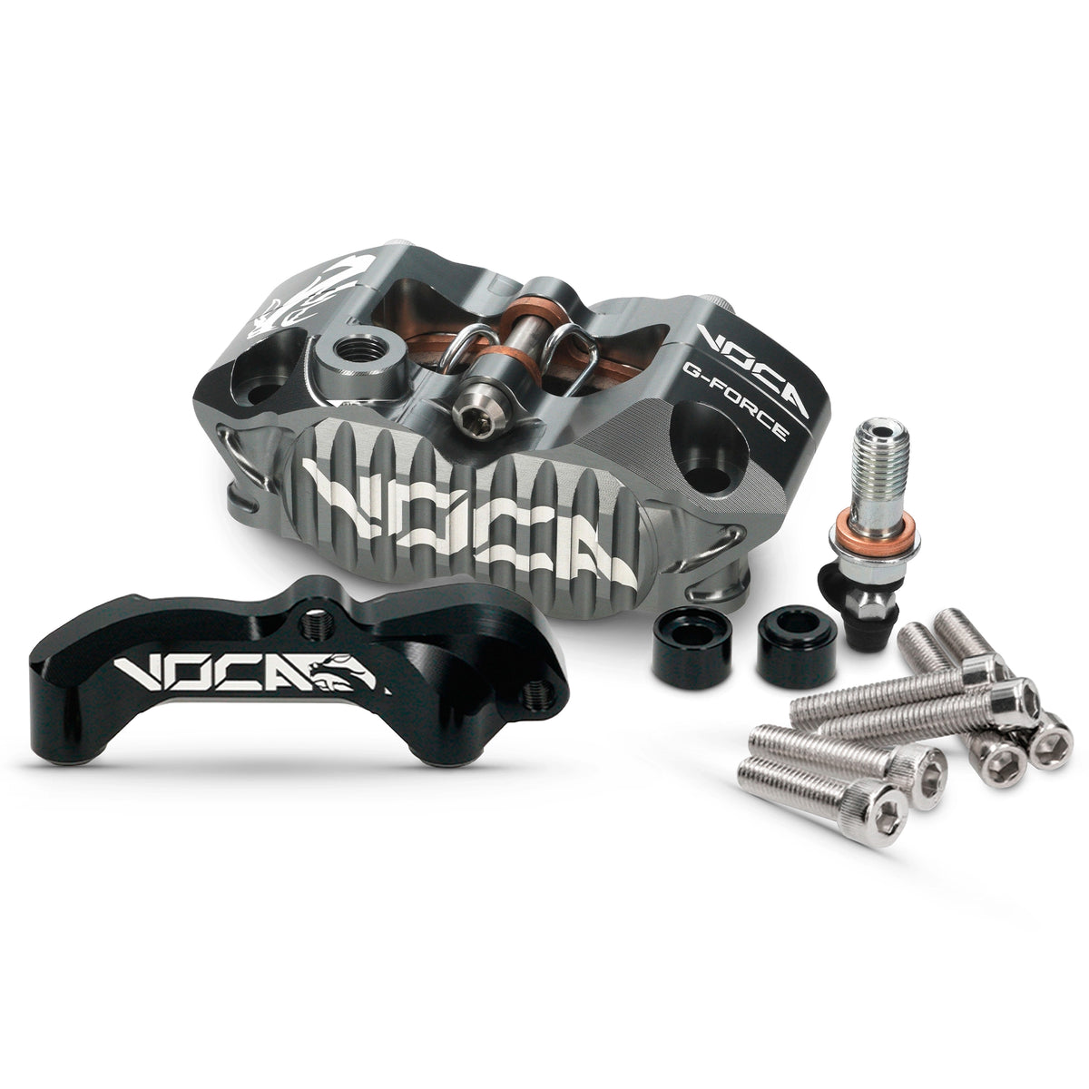 Kit d’adaptation + étrier de frein VOCA Racing Pitbike pour barres Marzocchi