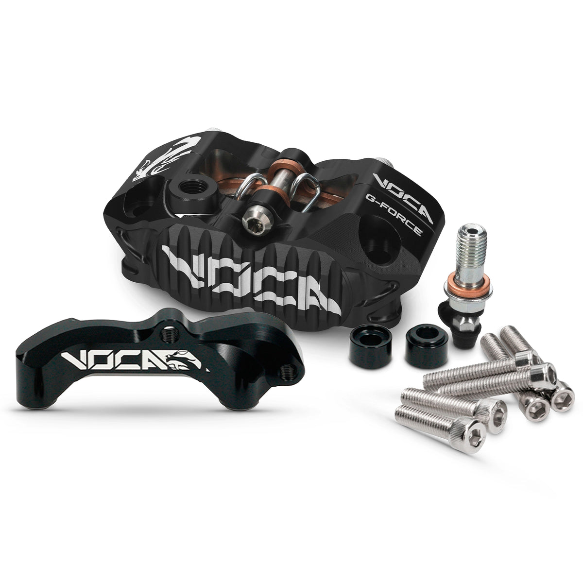 Kit d’adaptation + étrier de frein VOCA Racing Pitbike pour barres Marzocchi