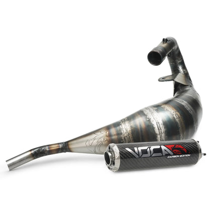échappement VOCA Racing Cross Carbone 80/90cc Rieju MRT 50