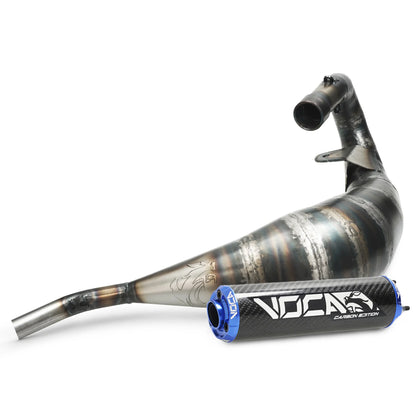 échappement VOCA Racing Cross Carbone 80/90cc Rieju MRT 50