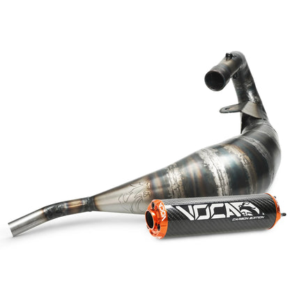 échappement VOCA Racing Cross Carbone 80/90cc Rieju MRT 50