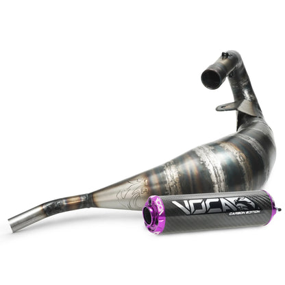 échappement VOCA Racing Cross Carbone 80/90cc Rieju MRT 50