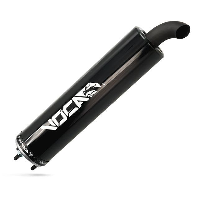 silenciador negro Escape Voca Racing Road-Race 