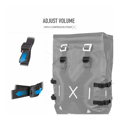 Plastic bags waterproof side cases Shad TERRA TR30 