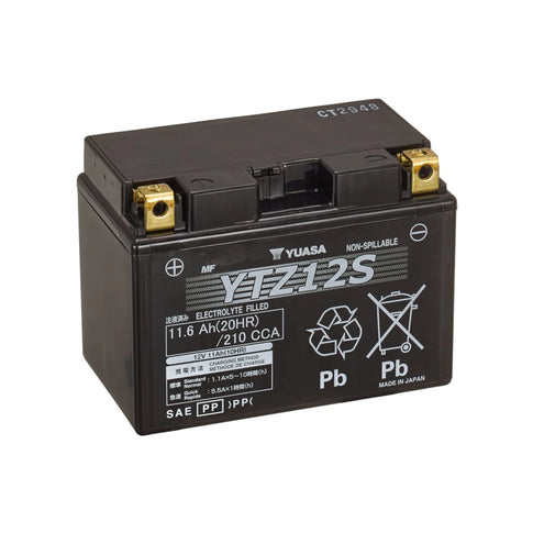 Bateria Yuasa YTZ12S con ácido