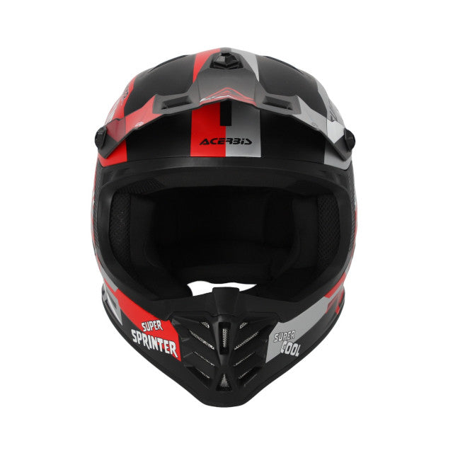 Casco cross infantil Acerbis profile - negro-rojo