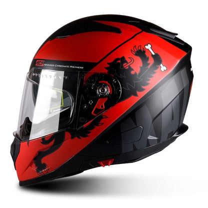 Casco HM1 negro-rojo Malossi