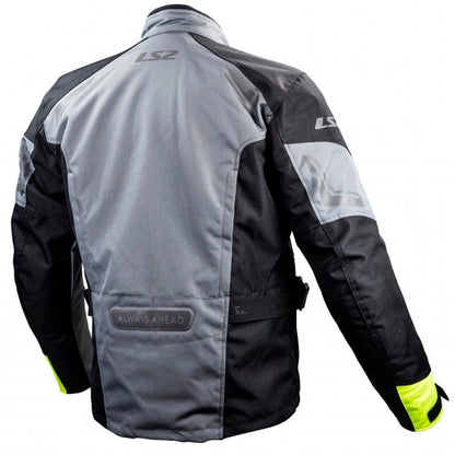 LS2 Phase men's winter jacket grey-black-yellow