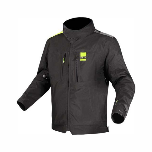 Winter Jacket Man LS2 titanium-black-yellow