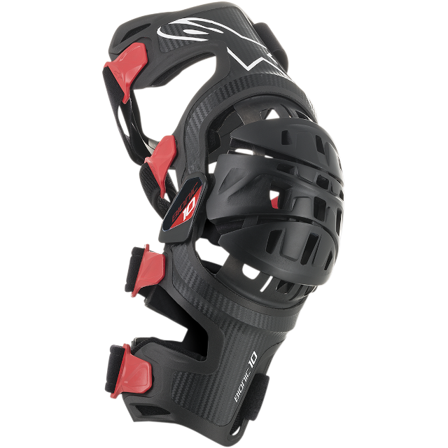 Rodillera ortopédica izquierda carbono Off-Road Alpinestars BIO 10