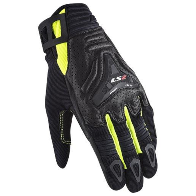 Guantes Hombre LS2 All Terrain negro-amarillo flúor