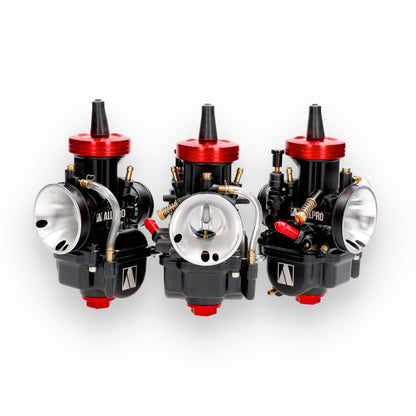Carburador tipo PWK cuerpo negro tapa CNC rojo AllPro