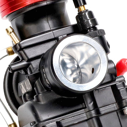 Carburador tipo PWK cuerpo negro tapa CNC rojo AllPro