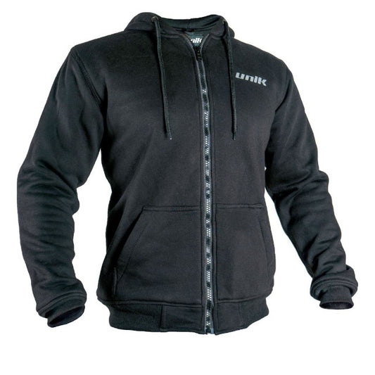 Sweatshirt with protections Unik SC-01 cotton kevlar - black
