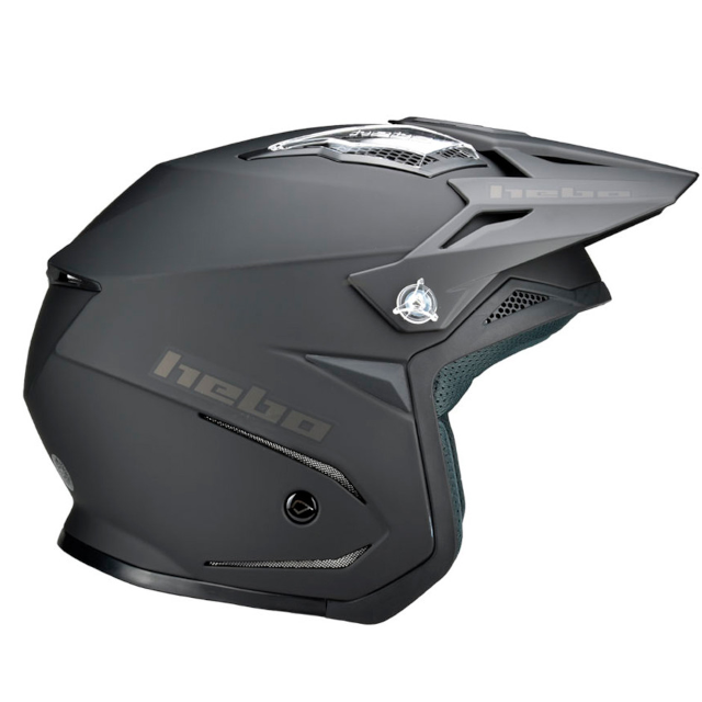 Casco trial Hebo Zone 5 Air Monocolor - negro mate