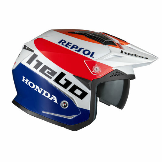 Casco trial Hebo Zone 5 Montesa Team - blanco