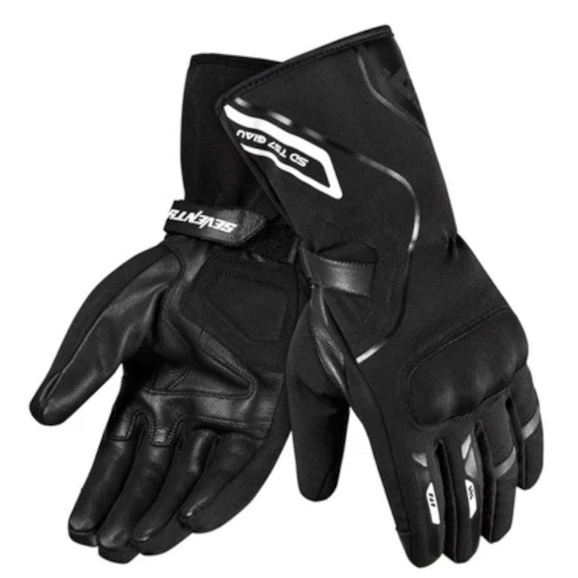 Guantes invierno piel impermeable hombre Seventy SD-T57 Giau negro-blanco