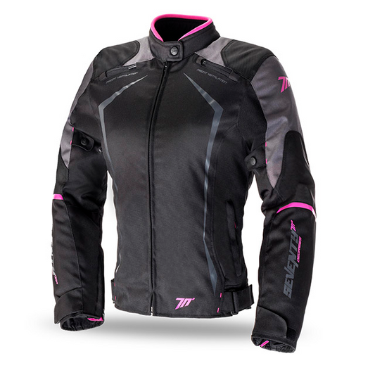 Summer Jacket Woman Seventy 70 SD-JR49 Winter Racing black-pink