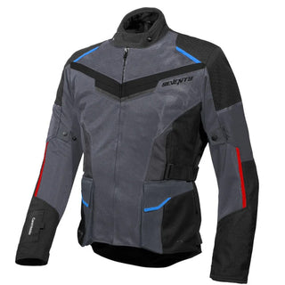 Men's jacket Seventy SD-JT70 Atacama grey-red-blue
