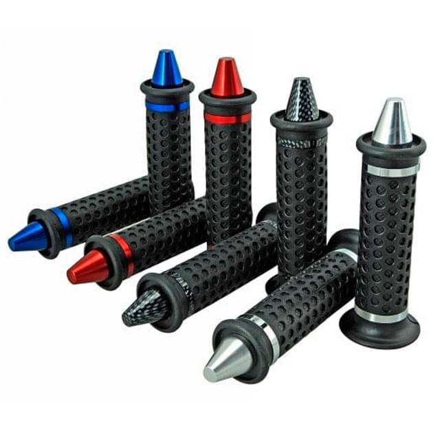 Conical grips with colored end caps STR8
