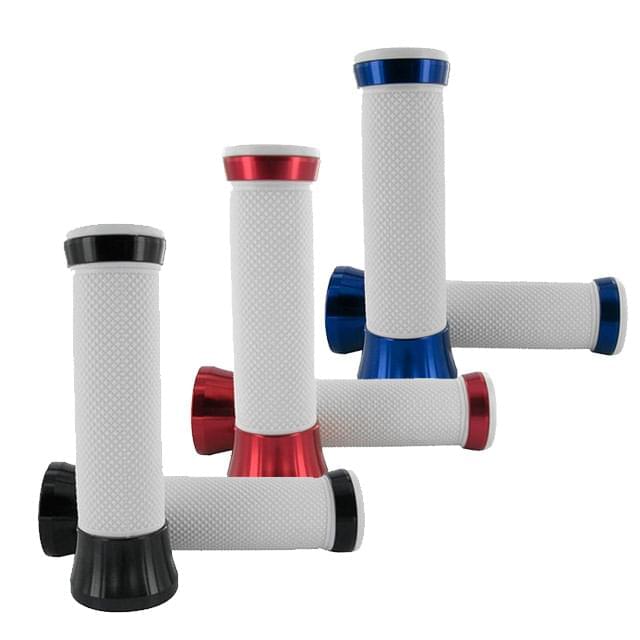 CNC machined grips STR8 - white