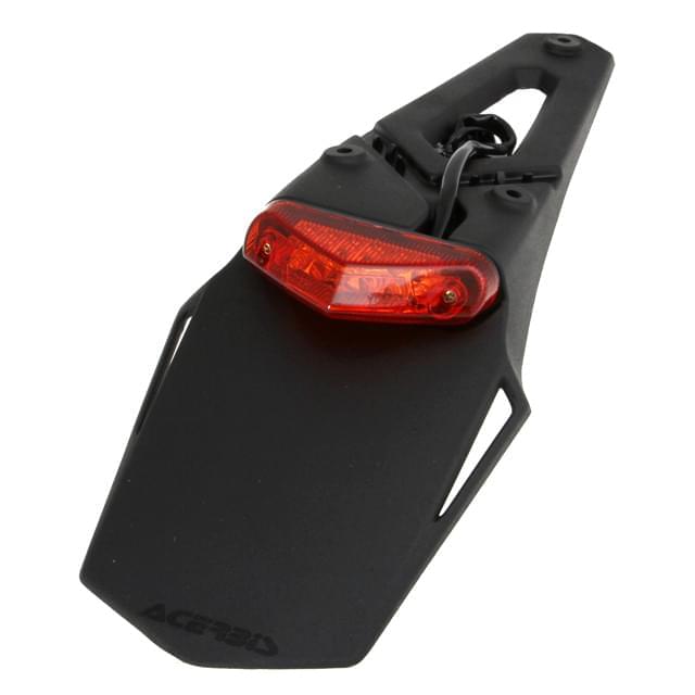 Acerbis X-LED License Plate Holder (CE) - red-black crystal