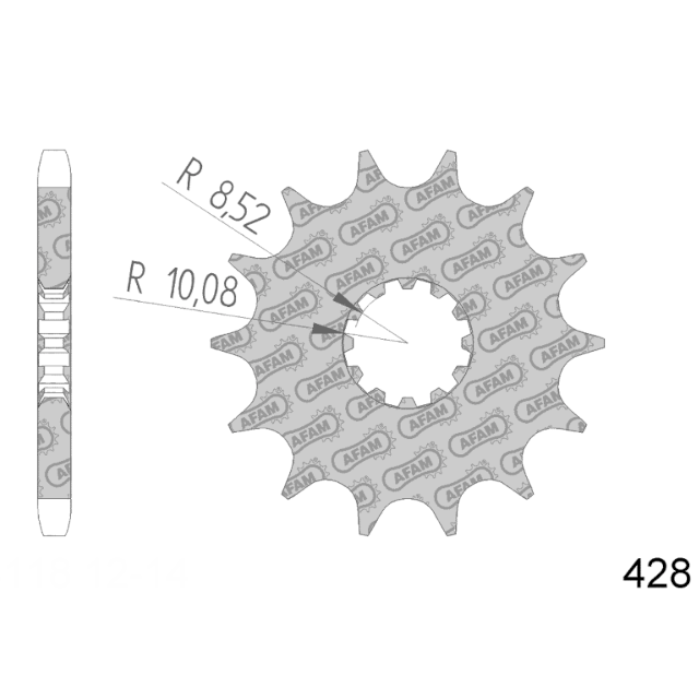 Piñón de ataque Sherco SE / SM 50 paso 428 Afam