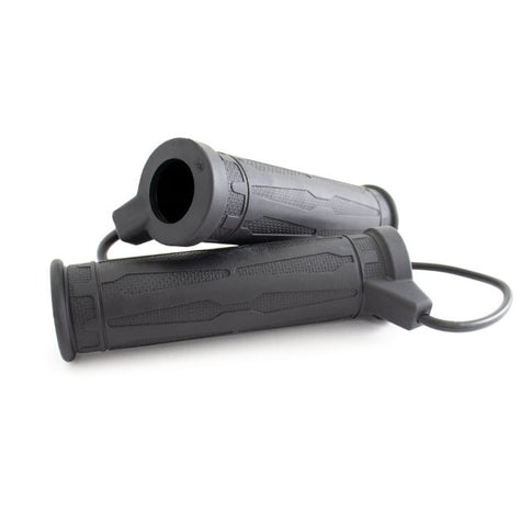 Puños calefactables 1" + 1 1/8" con interruptor externo L.130mm Koso negro AM10706E