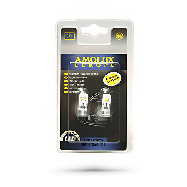 Juego de LEDs T10 blanco luces de posicion 2 LED 170mA Amolux AM527LED2E