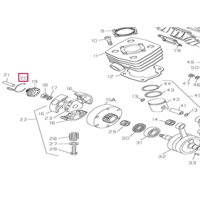 Muelle de arranque Pitbike MX 50 AllPro