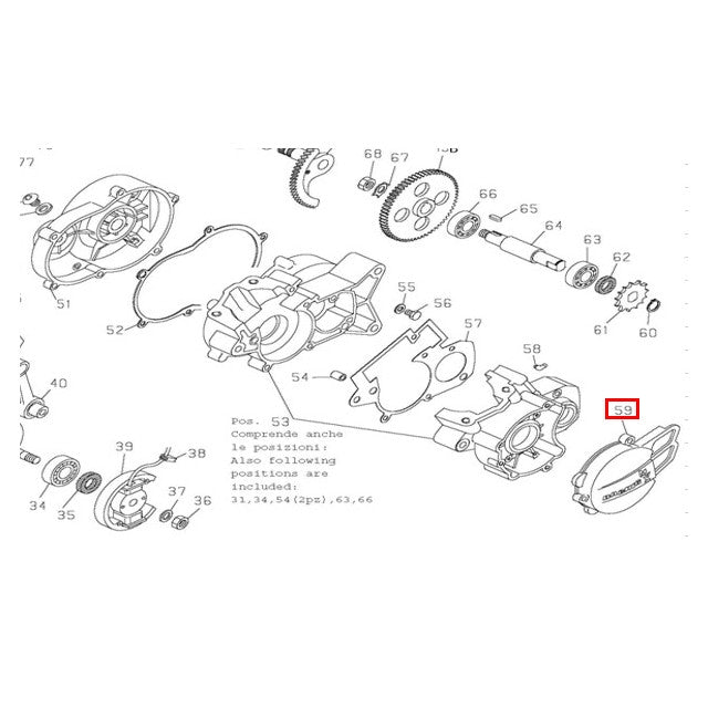 Tapa volante magnético Pitbike MX 50 AllPro AP100PB50.059
