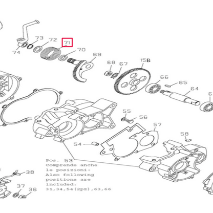 Muelle eje de arranque Pitbike MX 50 AllPro