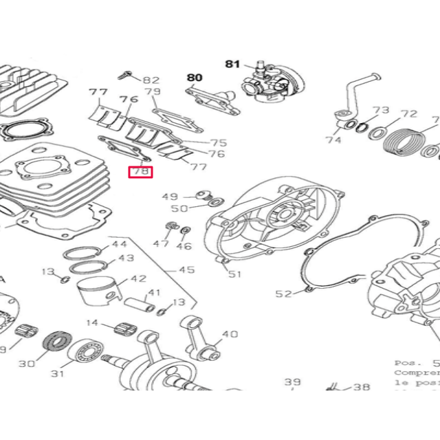 Junta caja de laminas Pitbike MX 50 AllPro