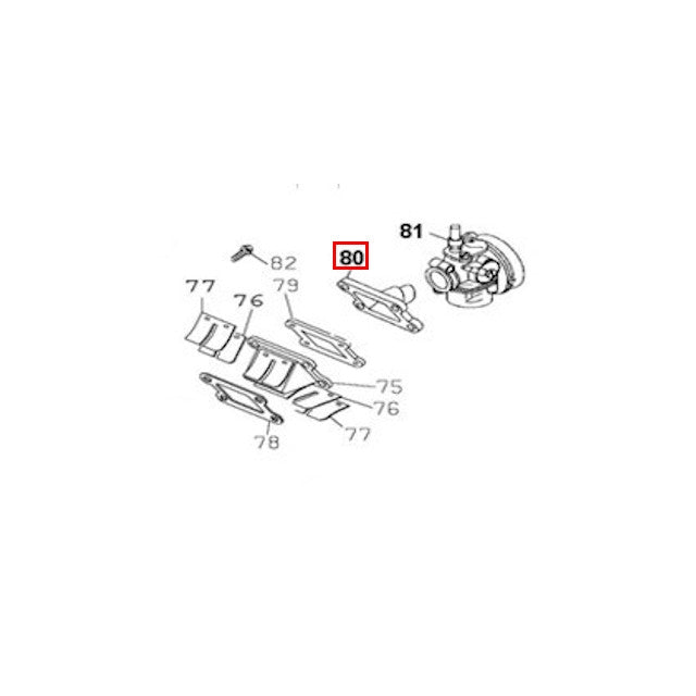 Tobera de admisión Pitbike MX 50 AllPro