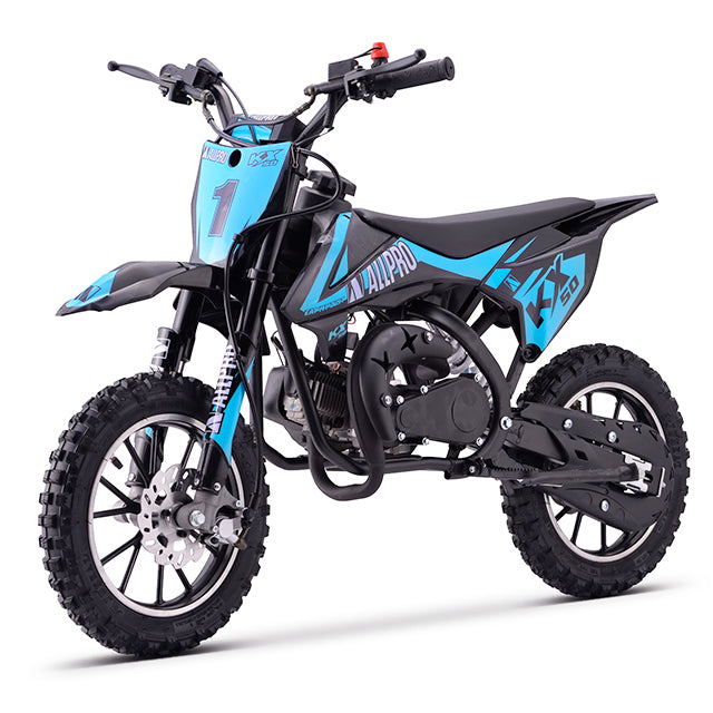 Minimoto KX 50cc AC 2.5hp AllPro - fluorescent blue
