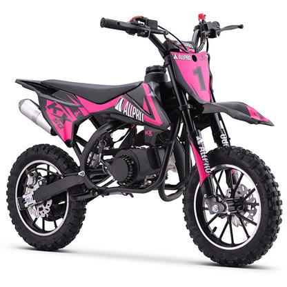 Minimoto KX 50cc AC 2.5cv AllPro - rosa flúor AP100PB50.KX.1010.PI