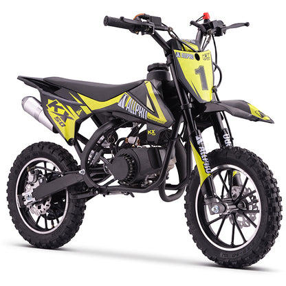 Minimoto KX 50cc AC 2.5cv AllPro - amarillo flúor AP100PB50.KX.1010.YE