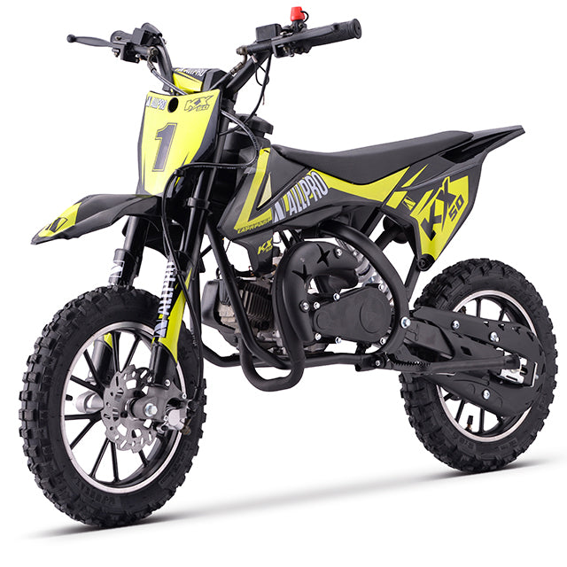 Minimoto KX 50cc AC 2.5cv AllPro - amarillo flúor