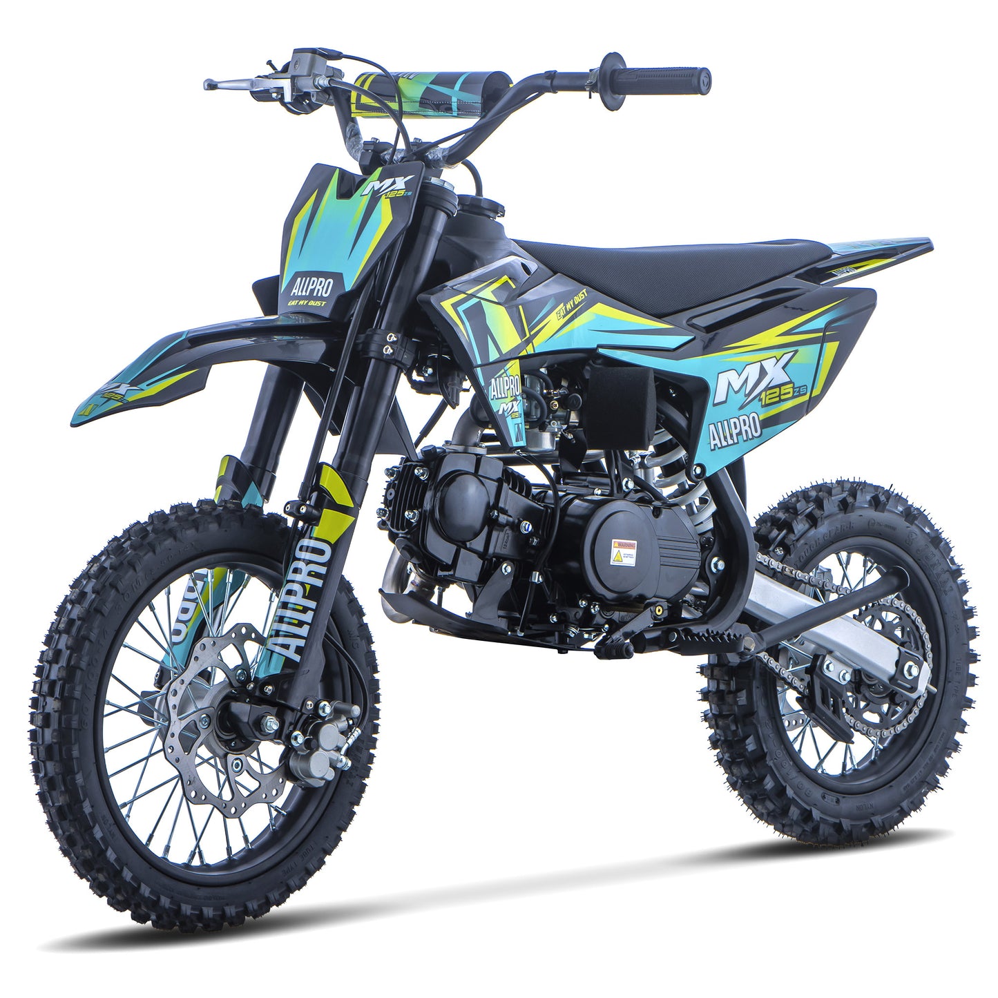 Pitbike infantil Cross MX 125 ZS 4T Zongshen semi-automática 14/12  AllPro Azul