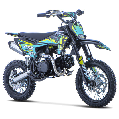 Pitbike infantil Cross MX 125 ZS 4T Zongshen semi-automática 14/12  AllPro Azul AP100PB50.MX125ZS.BL