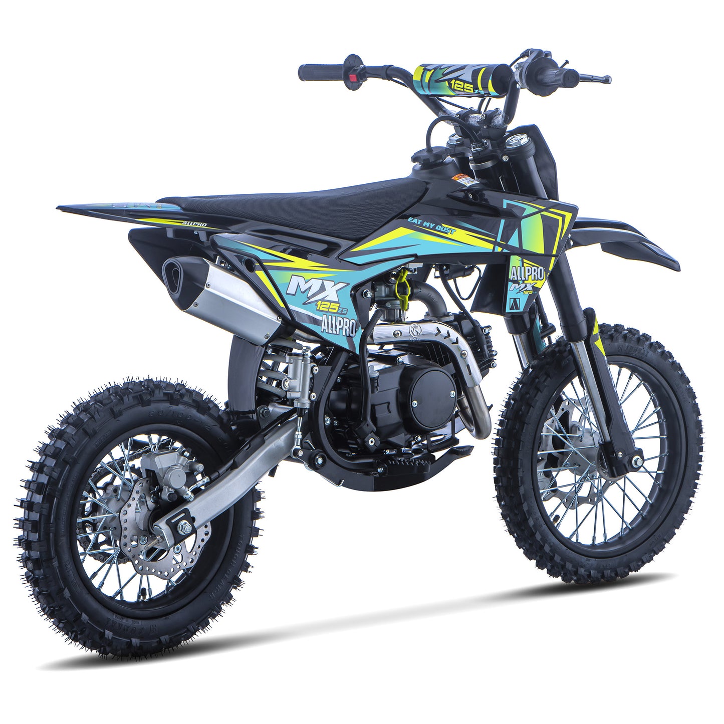 Pitbike infantil Cross MX 125 ZS 4T Zongshen semi-automática 14/12  AllPro Azul